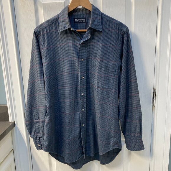 Burberrys Made in USA Soft Cotton Long Sleeve Button Down Shirt Size Small - Picture 1 of 7